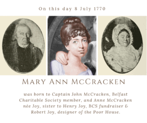 8th July 1770, Mary Ann is born